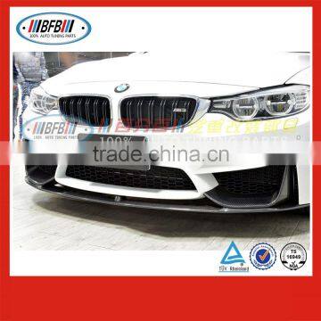 wholesale F82 M4 F80 M3 front bumper lip with splitter carbon fiber 2014-2016 FOR BMW body kits