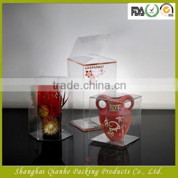 Custom logo clear plastic display box