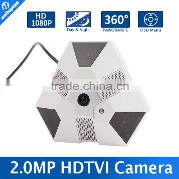 New Arrival 1/3" 2.0MP CMOS Sensor Support 360 Degree Panoramic Fisheye CCTV Camera TVI With 5MP 1.7mm Lens                        
                                                Quality Choice