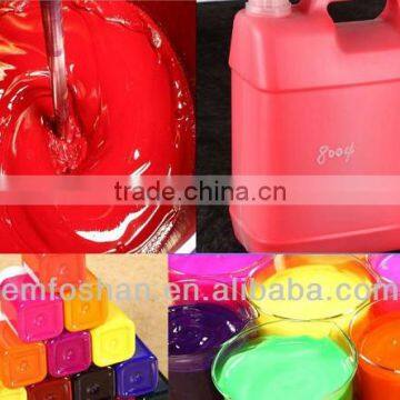 manufacture factory high tinting power resin fluorescent peachblow pigment for fabric printing 8008