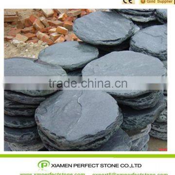 black slate round paver slate outdoor paving tile