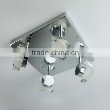 square acrylic lampshade Ceiling Mounted Spotlights