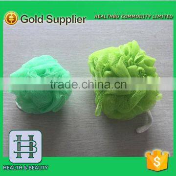 Hot sales assorted colours mesh bath sponge for women and men