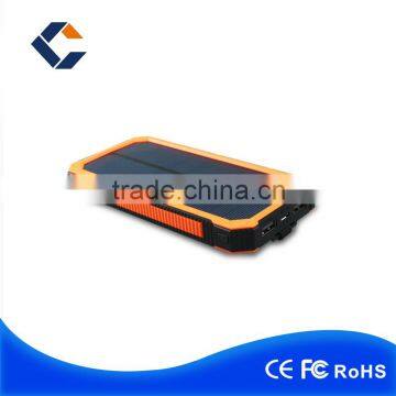 Hottest Waterproof Solar Charger Smart Solar Power Bank 10000mah Polymer Battery For Mobile Phone