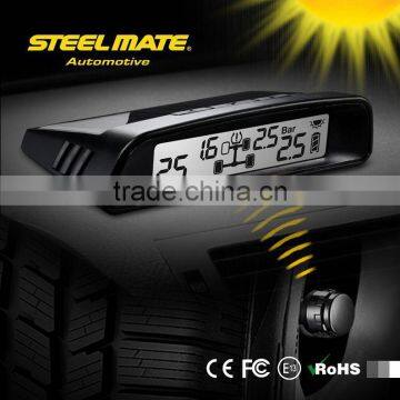 2015 SteelmateTP-S1 solar power tpms 58 psi valve caps pressure indicator, belt cutter led, car hud