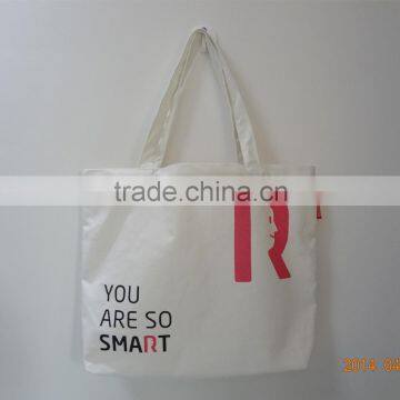 Foldable cotton linen custom wholesale printed shopping bags