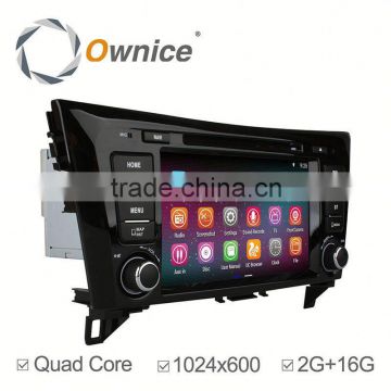 Ownice C200 Android 5.1 quad core car stereo GPS for nissan qashqai/x-trial 2014 support OBD 2G RAM 16G 1024*600