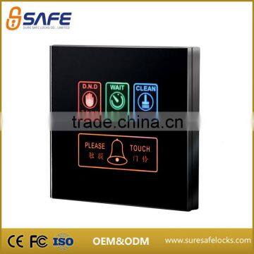 Hot selling acrylic digital led signage touch switch for hotel room