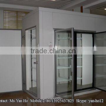Glass door showcase walk in cooler(polyurethane)