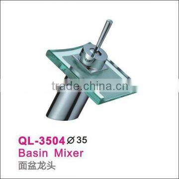 QL-3504 glass waterfall basin faucet