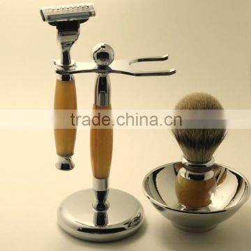 Top Quality Deluxe Badger Hair Shaving Brush Set photo-3