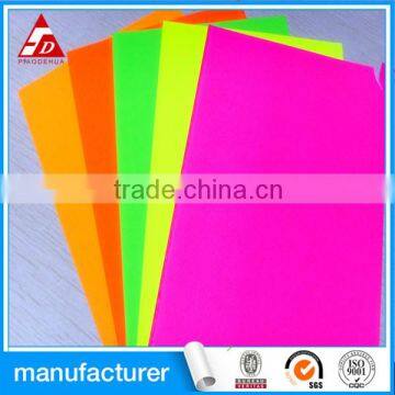 GOOD QUALITY SELF ADHESIVE FLUORESCENT PAPER IN SHANGHAI