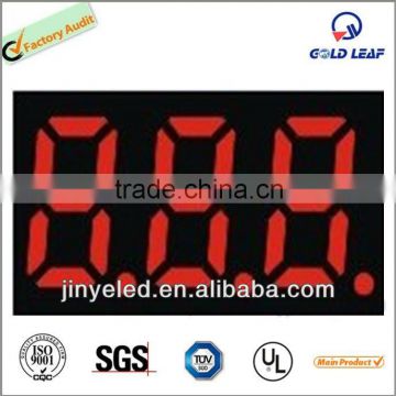 0.25" red color 7 segment led display 3 digits