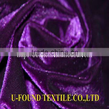 HIGH QUALITY 100% POLYESTER SPANDEX VELVELT FOR EVENING DRESS photo-6