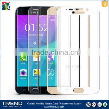 New products full body tempered glass screen protector for samsung galaxy s6 edge
