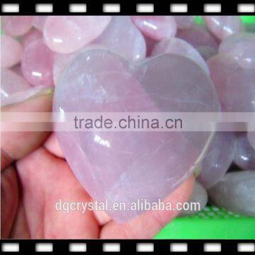 New arrival brazilian quartz crystals heart set shaped crystal