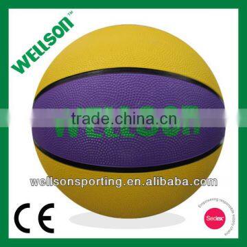 Promotional rubber vulcanized natural rubber basketball