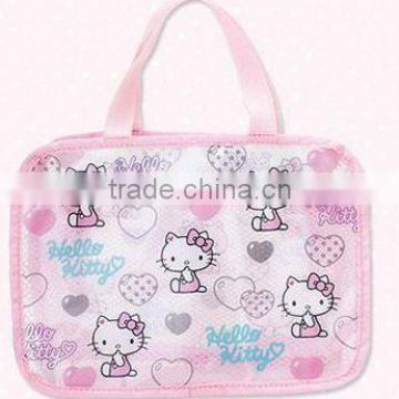 custom design PVC cosmetic bag with full printing inside