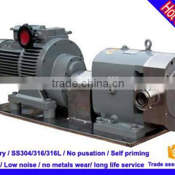 Rotor lobe pump for high viscosity pressure rotary lobe pump