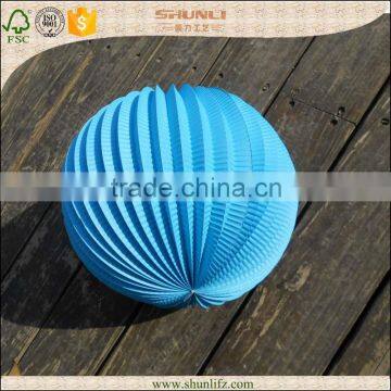 wedding decoration hanging blue 20cm Accordion Paper Lantern