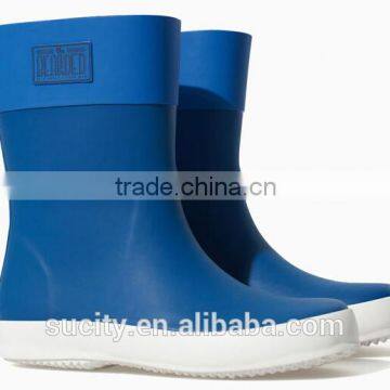 hot sale elegant blue children rubber rain boots