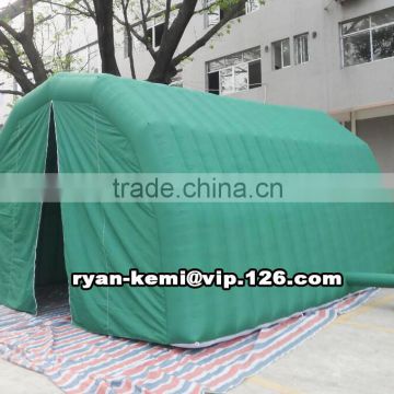 green inflatable tunnel tent custom inflatable sports tent green inflatable tunnel Oxford cloth inflatable tent with blower