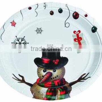 12 Inch Round Disposable Birthday Party Design Paper Plate for Pizza photo-2