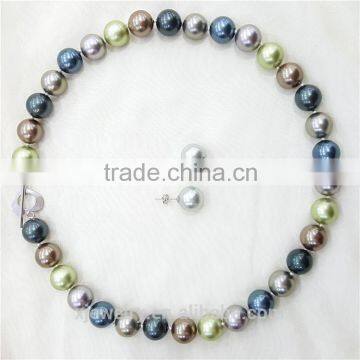 wholesale fashionable 10mm mix color mother of pearl jewelry