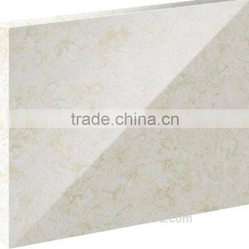 Cream high shapable countertop design artificial quartz stone