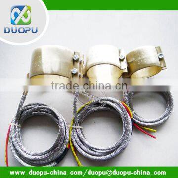 Sealed nozzle brass band heater for integrated thermocouple duopu