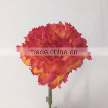 high quality cheap artificial carnation fabric real touch flower making