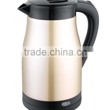 Small Electrical Applaince Manufacturer 1.2L Double Wall Stainless Steel Electric Kettle