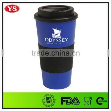 Eco-friendly 450 ml Plastic Starbucks Coffee Cup Mug With Leak Proof Lid