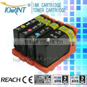 Hot compatible ink cartridge DELL-33 for DELL printer inkjet cartridge