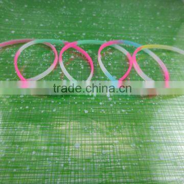 Wholesale Colorful Kids Wristband, Custom Elastic Silicone Bracelet Cheap photo-5