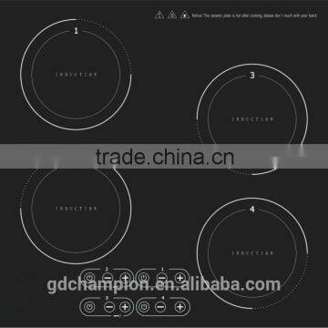 Built-in Electric Hob 4 Burner Grade A Crystal Panel Induction Cooker photo-2