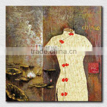 White cloth beautiful wall hanging painting for bedroom