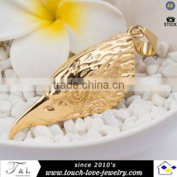 Wholesale Stainless Steel Gold Plated Eagle Pendant for Mans photo-2