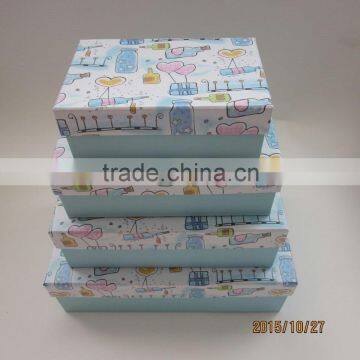 Rectangular Elegant Paper Gift Box Set With Ribbon photo-4