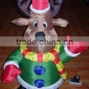 Deer Inflatable Christmas With Red Hand