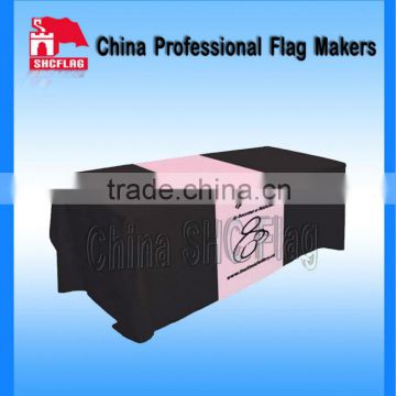 fitted stretch table cover screen printed table cloth banner