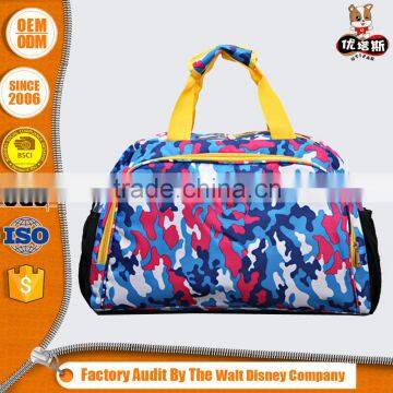 2016 New Style China Manufacturer Colorful Custom Logo Polyester Weekender Travel Bag photo-2