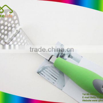 Hot sale stainless steel Potato Masher with PP+TPR handle,Kitchen utensils Masher manual potato masher