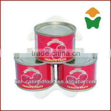 Hot Sell Tomato Paste in 70g Factory Price 70gX50tins