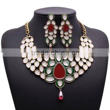 Hot alloy jewelry heavy necklace set new 2015