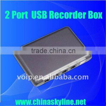 Supply 2 line usb telephone voice recorder, support windows 2000,XP,vista