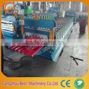 Small Scale Tile Roll Forming Making Fix Machine