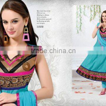 Grace And Charm Designer Semi Stitch Salwar Kameez