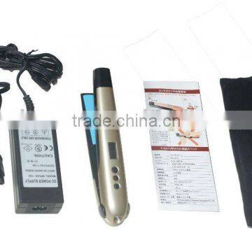 LCD Cordless mini travel hair straightener( Flat iron)