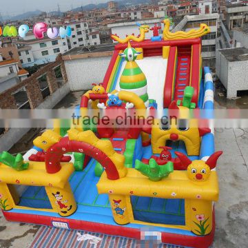 large inflatable playground inflatable fun city in stock for sale